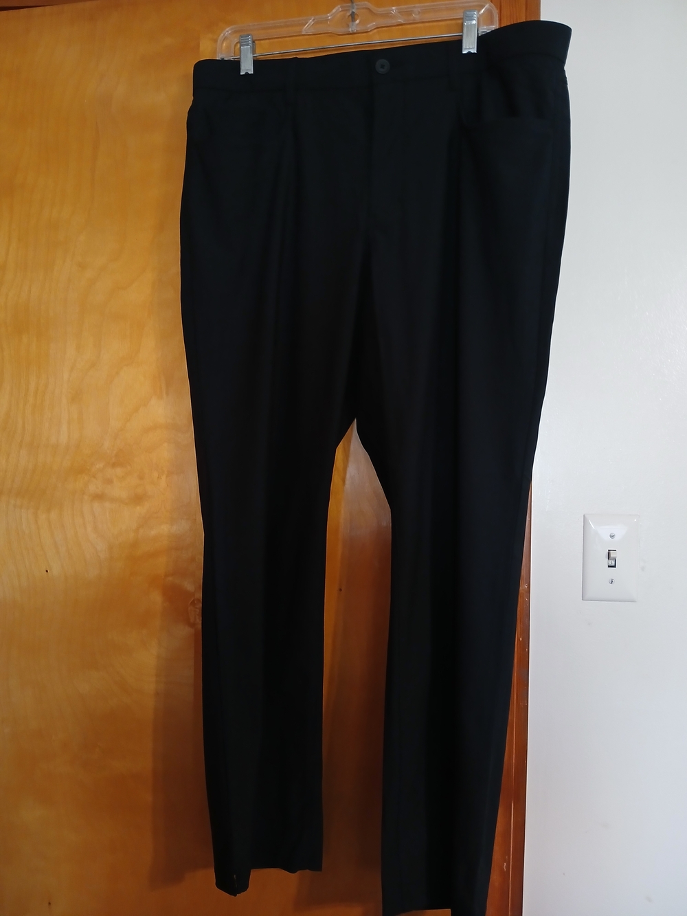 Men's Black Dress Pants - Tailored Straight Fit